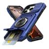 Чехол для iPhone 17 16 15 14 13 Pro Max Plus 17 Air Магнитный Вращающееся Кольцо-Подставка Сверхпрочная Защита от Падений Чехол-Бумажник Бронированный