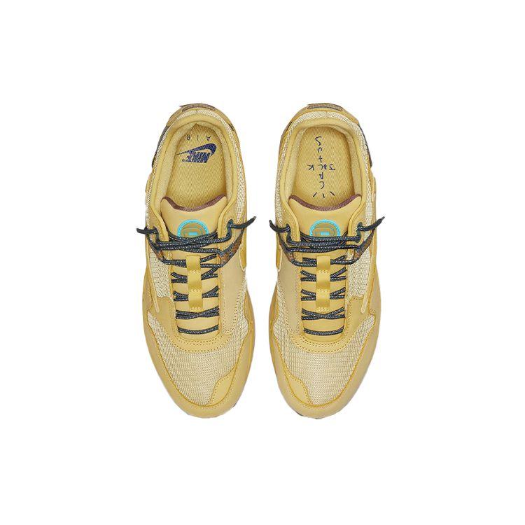 Travis Scott X Nike Air Max 1 Saturn Gold Unisex Sneakers Tan Tea-Tree-Mist Tent DO9392-700