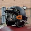 Мотоциклетный шлем Ретро Винтажный шлем лицо Ретро 3/4 шлем casco moto Capacete Винтажный шлем мотоциклетный мотокросс ORZ