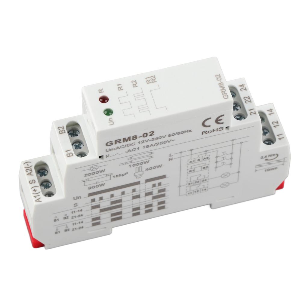 GRM8?02 Electronic Impulse Relay Latching Relay Memory Relay ACDC 12?240V