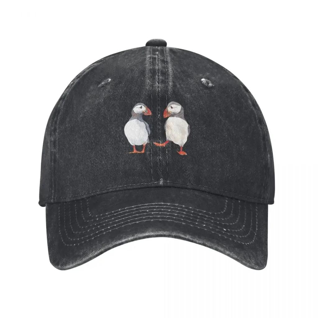 Puffin friends dancing - illustration Baseball Cap Sunhat Beach Outing For Men Women's