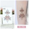 Women Sexy Temporary Tattoo Stickers Black Roses Pattern Full Flower Design Used for Arm Body Art Big Large Fake Tattoo Stickers