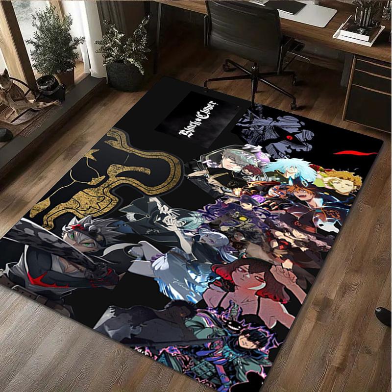 Black Clover: Magic Battle Home carpet Office Decorative Carpet For Living Room Bedroom Door Mat Floor Rug Computer Chair Area Rug
