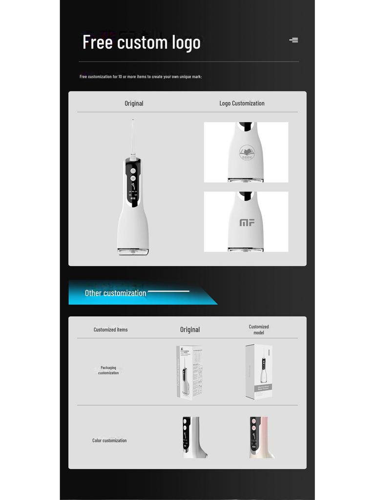 Rechargeable Electric Toothbrush & Water Flosser with Smart Display