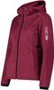Куртка CMP Softshell Jacket Zip Hood Women (39A5006M) Женская куртка из софтшелла меланж (39A5006M) anemone mel/festival