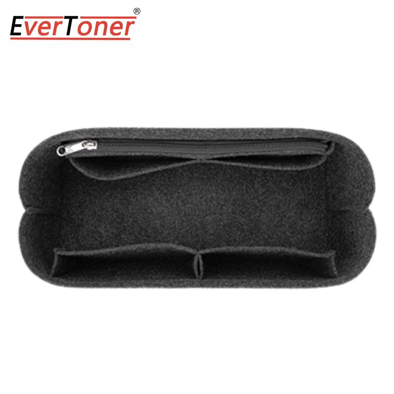 EverToner For LV Carryall PM Felt Cloth Insert Bag with Zipper Fit Handbag Cosmetic Bag Travel Bag Liner
