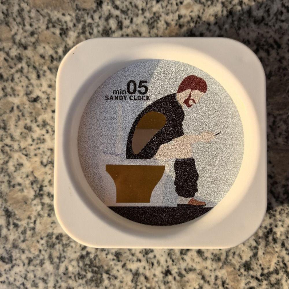 Унитаз Форма песочные часы Таймер для туалета Забавный новинка Напоминание Таймер 5 минут Песочные часы Папа