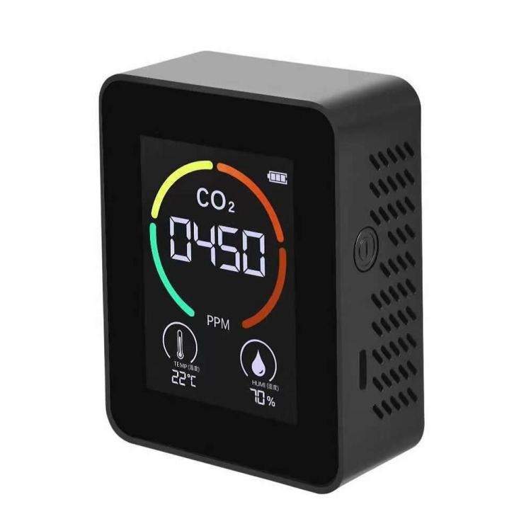 XY-T01 Дисплей температуры и влажности Измеритель CO2 Детектор качества воздуха Углекислый газ(Полупроводниковый Черный)