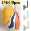 Hat Rack for Baseball Caps Adhesive Hat Hooks for Wall Cap Hanger Storage Cap Organizer No Drilling Hat Holder for Door Closet