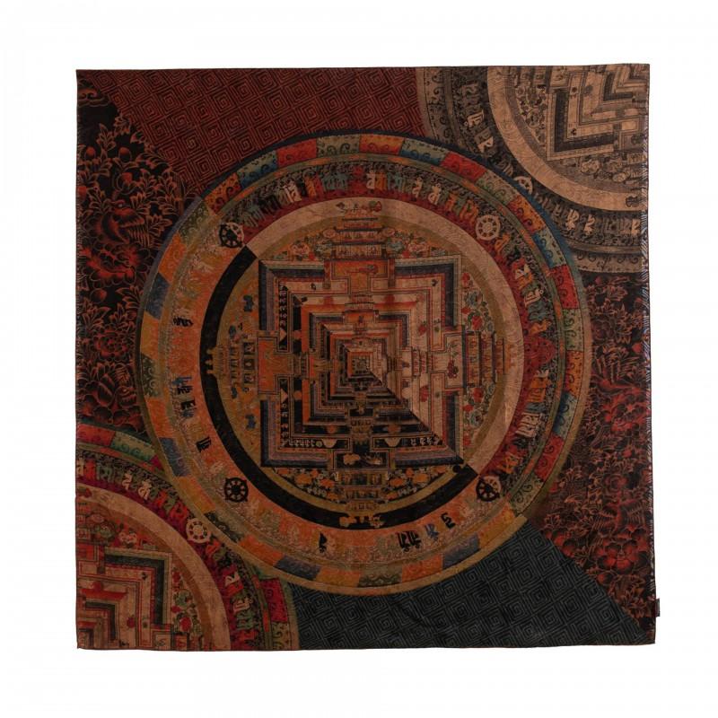 2026 Mulberry Silk Square Scarf Chinese Style Vintage Shawl Women Gift Elders