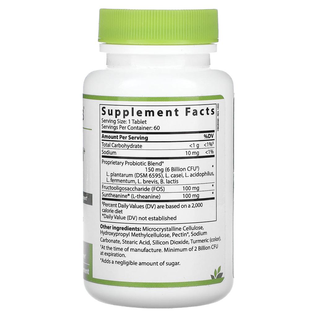 Gbx-Focus, Gut and Brain Connection, 6 Billion CFU, 60 Tablets (Patented Product)