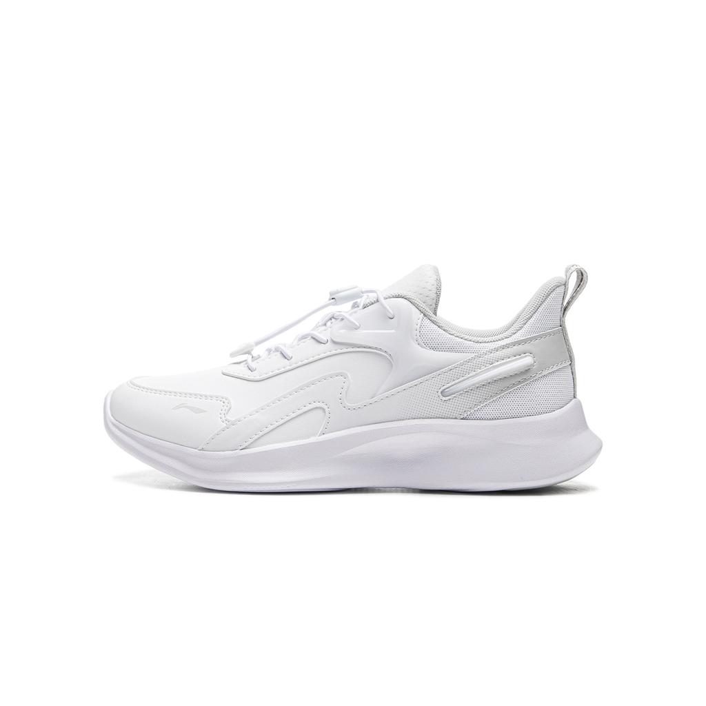 Li Ning Kids Sports Lifestyle Series Synthetic Leather Fashion Versatile Wear Resistant Lightweight Shock Absorption Low Top Casual Shoes YKCU162-15