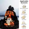 1pc Cute Bruh Ghost Boo Pumpkin Blanket  Soft Throw for Home Decor, Gift Idea,Living Room, Travel, Camping