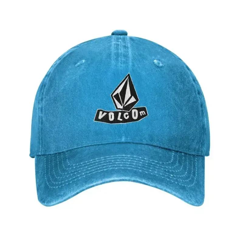 Custom Volcoms Logo Baseball Cap Sports Cotton Snapback Hats Women Unisexs Adjustable Dad Hat