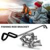 Держатель удочки из нержавеющей стали, сверхмощный металлический каноэ, каяк, лодка, крепление для морской удочки, опорный кронштейн, рыболовные снасти