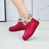 Fashion low tube rain shoes new women's wear waterproof and non-slip outdoor pvc velvet rain boots women's overshoes