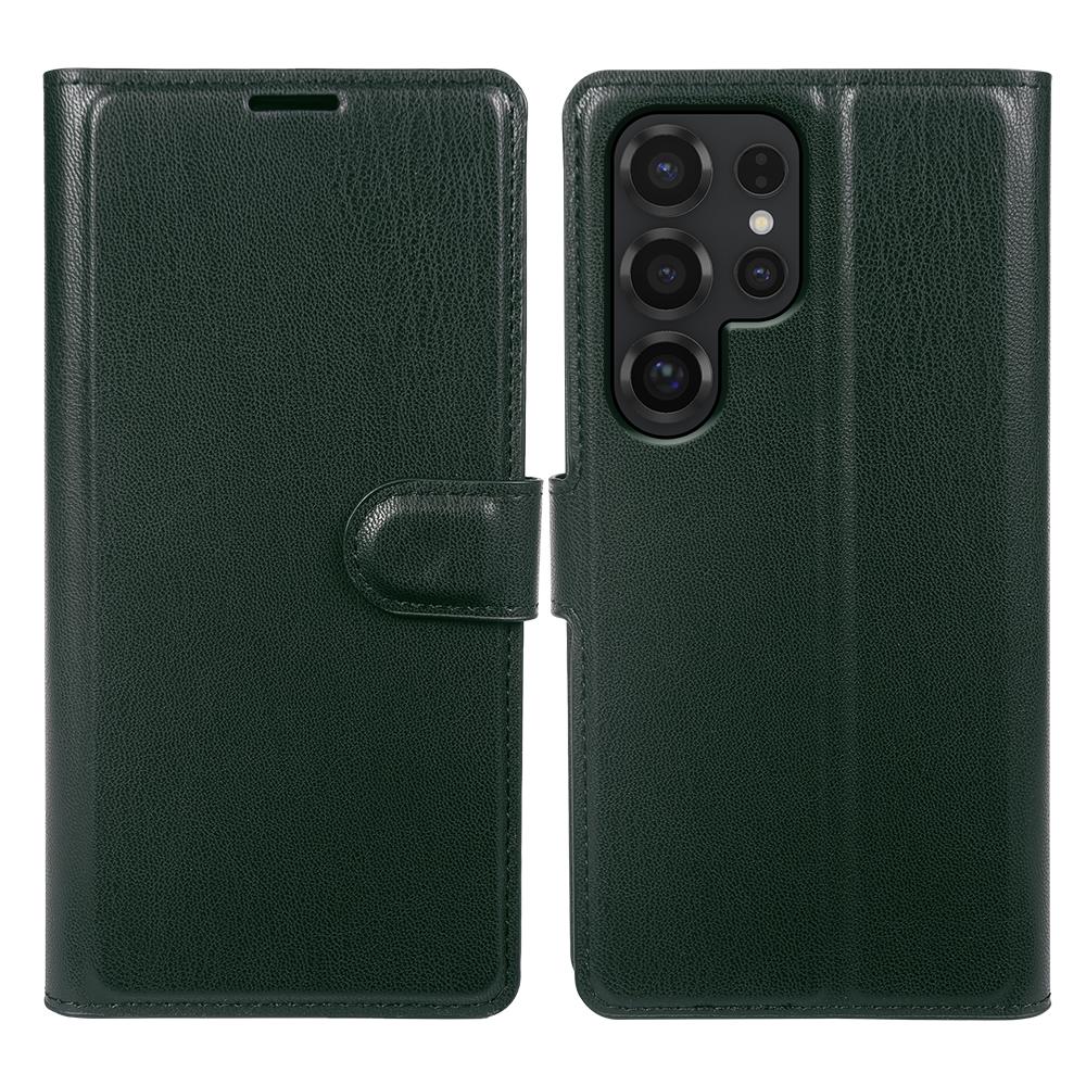 For Samsung Galaxy S25 Ultra Stand Case Biobased Eco-Friendly RPET RPVB Slim Phone Cover with Wallet