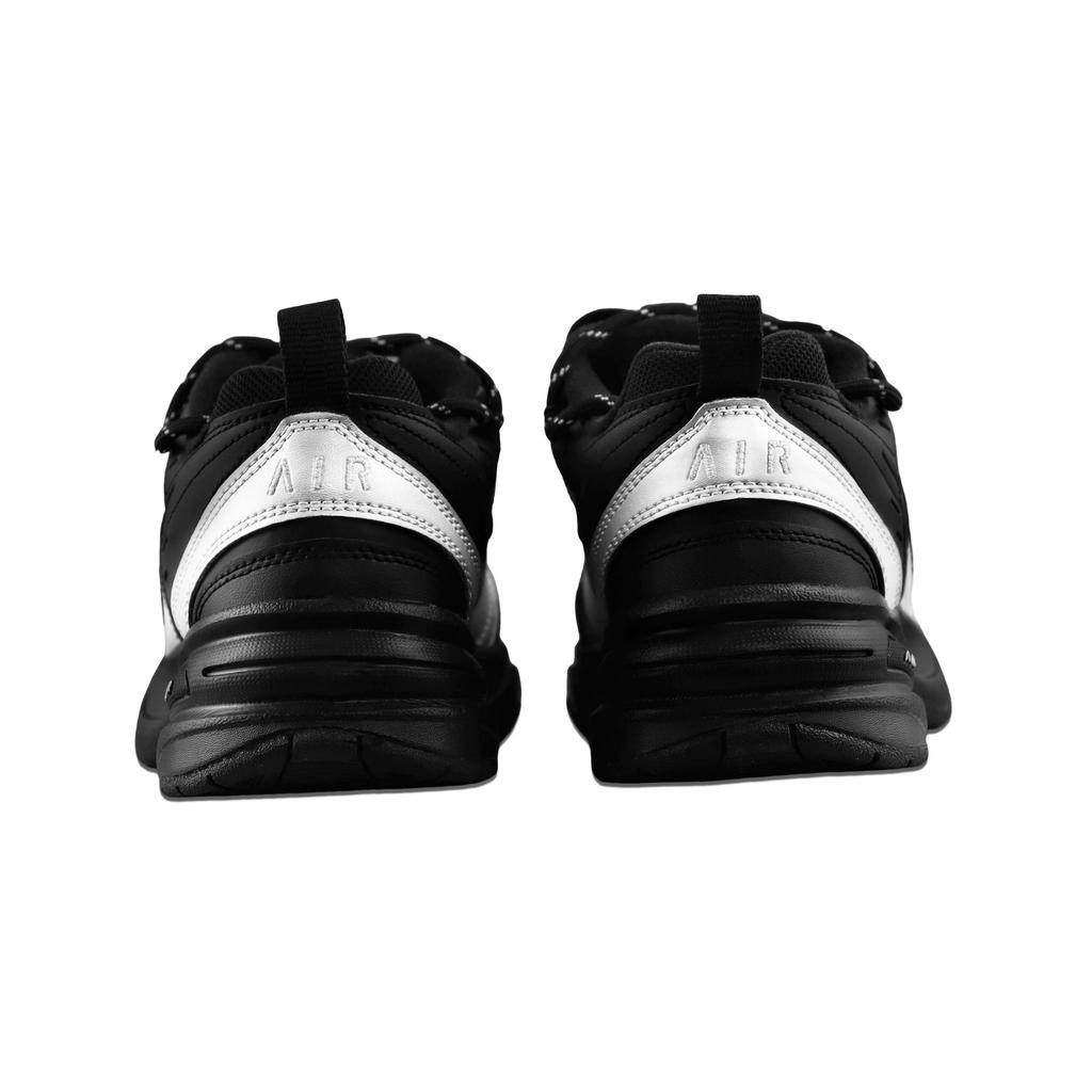 Nike Air Monarch 4 Устойчивые к скольжению, Износостойкие, Легкие Низкие Кроссовки-платформы Унисекс Черный Серебристый 415445-001(Команда129-)