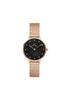 Часы Petite 28 Pressed Studio Lumine MOP Black Crystal DW Watch с перламутровым корпусом в подарок для нее. Брендовые часы. Простые роскошные часы.