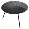 Bonfire Stand Barbecue Stove Round Firebase with Trivet and Storage Bag Black UG-49 Outer Diameter 540 X Height 300mm