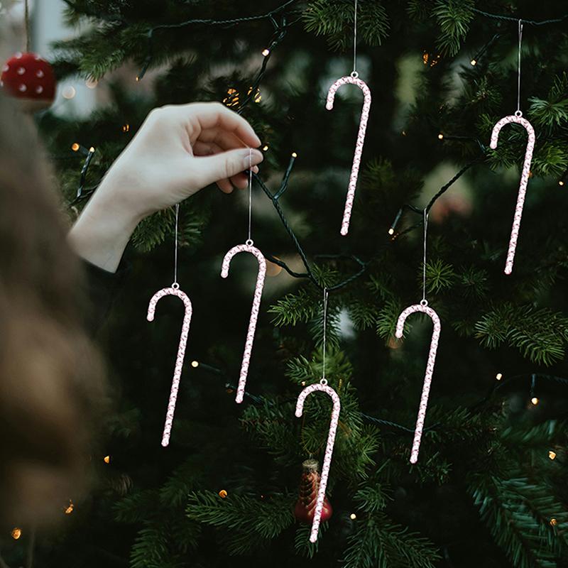 Прозрачные акриловые рождественские украшения для елки, рождественские подвесные украшения, подвесной декор в виде снежинки и сосульки, украшения для новогодней вечеринки