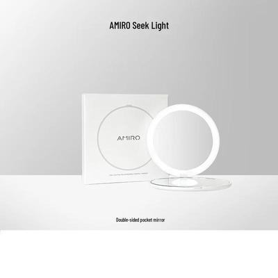 Портативное HD LED зеркало для макияжа AMIRO, китайская вилка (адаптер в комплекте)