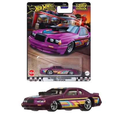 Hot Wheels Boulevard Ford Thunderbird Pro Stock Vehicle игрушечная мини-машинка от 3 лет и старше фиолетовый HRT72 '86