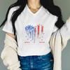 Fourth of July Shirt for Women 250th America Anniversary TShirt USA Flag Heart Design Graphic Tee Top Gift T-shirts