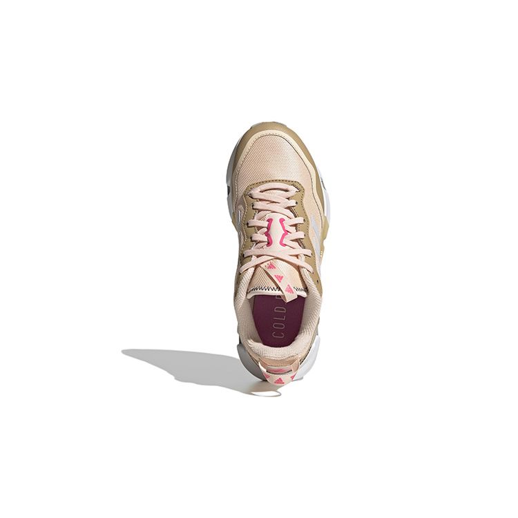 Adidas Climawarm 1.0 Удобные Универсальные Нескользящие Прочные Кроссовки для Бега с Низким Верхом Детские Кроссовки Бежевый Золотой GX9770