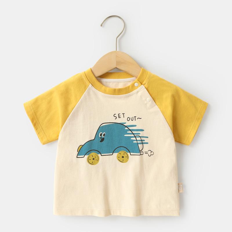 Baby Clothes Casual Short-sleeved T-shirts Summer Clothes Boys Girls Baby Children Children Summer Half-sleeved Tops