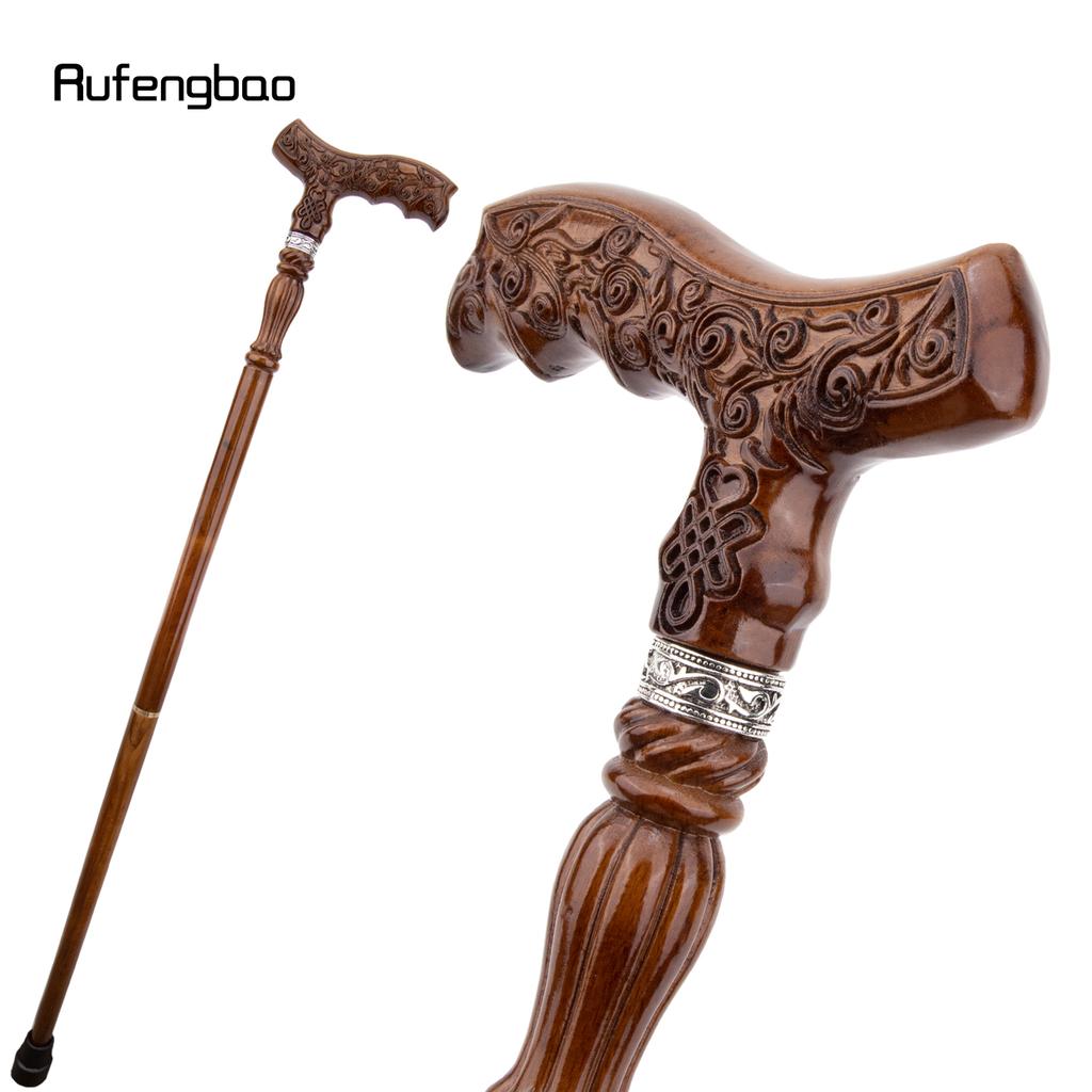Tree Branch Brown Wooden Fashion Stick Decorative Vampire Cospaly Party Wood Walking Cane Halloween Mace Wand Crosier 93cm