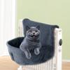 Warm Plush Cat Bed for Heaters Comfortable Hanging Pet Hammock Lounger Bed Detachable Sleep Bed Cat Resting Place