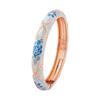 Traditional Hollow Out Flower Bangle Chinese Women's Hand Bracelet Vintage Cloisonne Bangle  Girls
