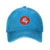 Lietuva Lithuania Coat Of Arms Washed Denim Cap Casual Baseball Caps Adjustable Hat Summer Unisex Baseball Hats