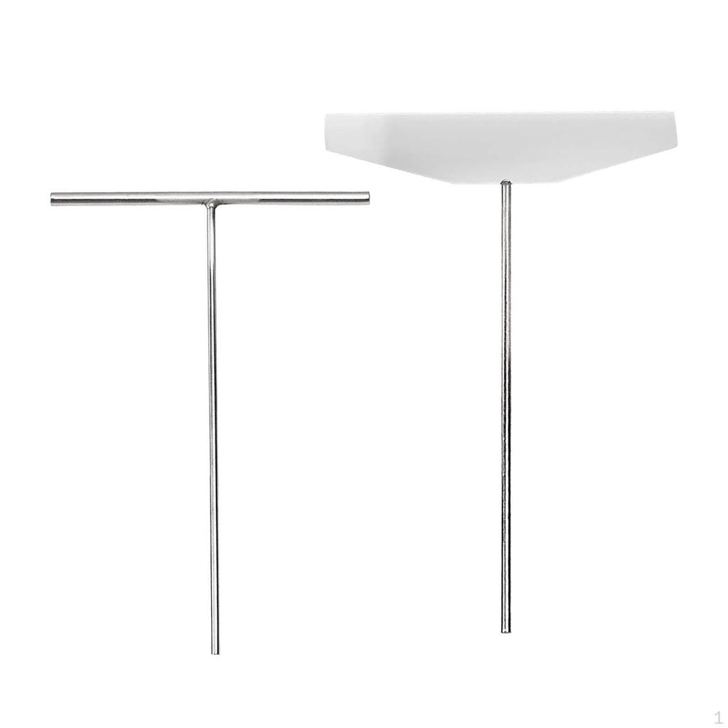 Crepe Spreader and Turner Kit Batter Spreading Portable Stainless Steel T Shaped for Stall