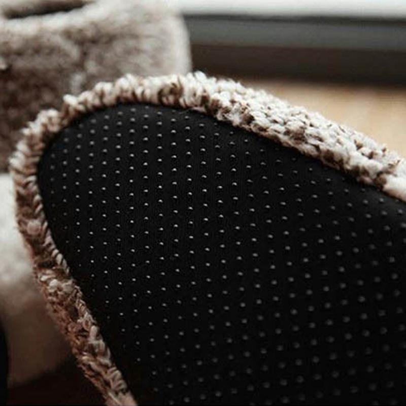 Термальные зимние домашние нескользящие тапочки с хлопковой подкладкой и рисунком медвежьих когтей, домашние хлопковые тапочки