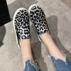 Модные женские туфли Zapatillas De Deporte, новые модные туфли с круглым носком, леопардовый узор, плоские вулканизированные туфли на плоской подошве для женщин