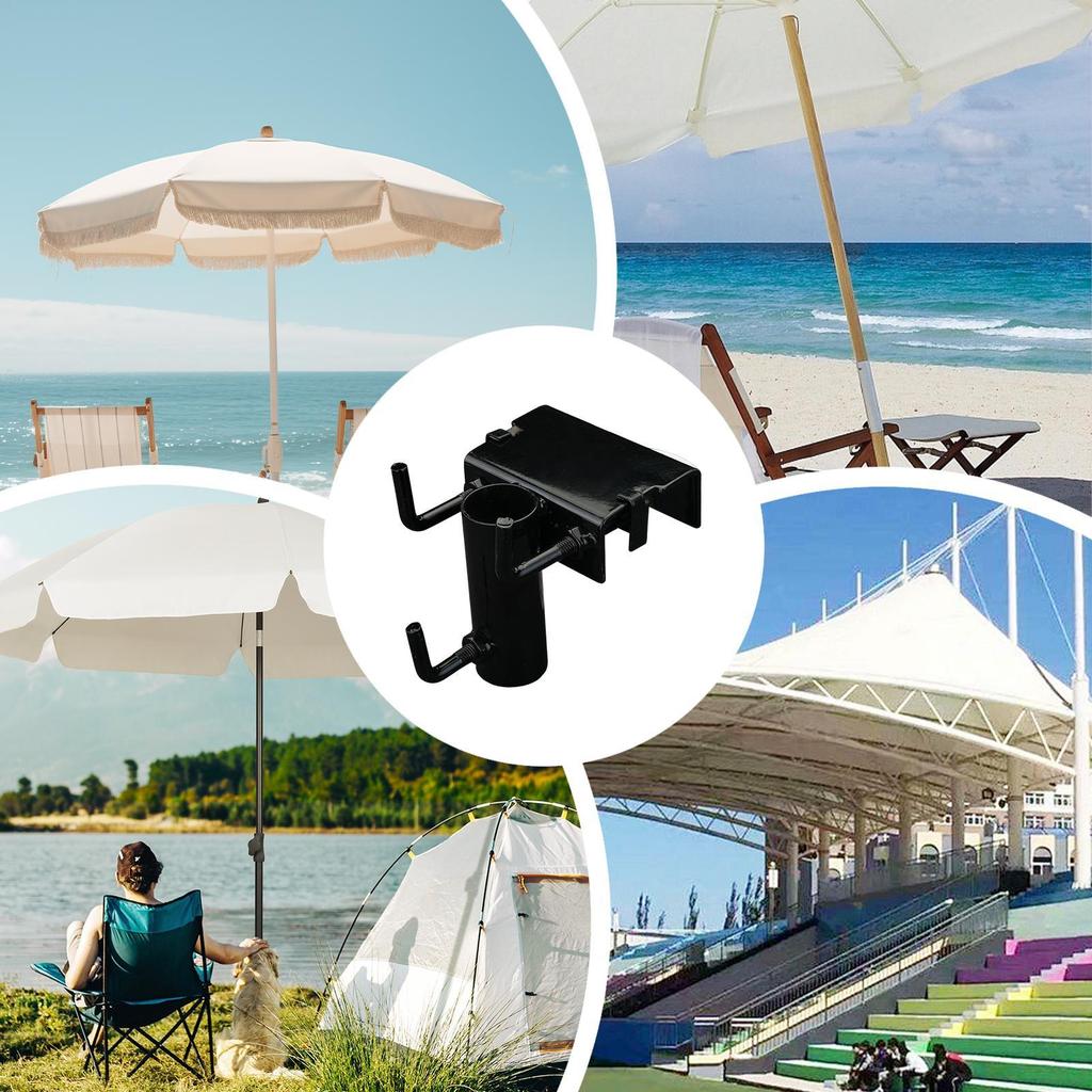Balcony parasol holder with clip Heavy-duty umbrella clip holder Chair umbrella clip Umbrella Holder Beach Fixing Rack Clamp