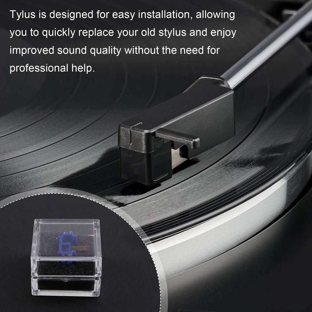 T21C 2X Алмазная сменная игла для стилуса Shure M44-3 N44-7 M44G M44-7 Подходит для DUAL M44G, Картриджей LP Фонографа
