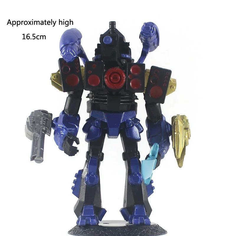 Titan Clock Man Фигурки ПВХ Модель Skibidi Toilet Man Игровые Фигурки для Мальчиков Детей Подарок На День Рождения