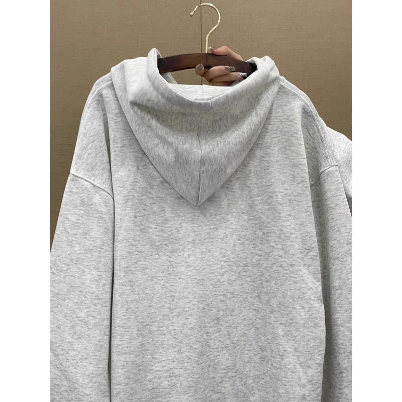 Autumn and Winter Round Neck Plus Size Loose Women's Couples Wear Padded Long Sleeve Pullover