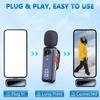 high qualityHITOZON Professional Wireless Lavalier Microphone with LED Power Display, Plug & Play, USB-C, Rechargeable Battery, Ideal for Content