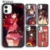 Чехол для телефона Krajews Konosuba Megumin с аниме Konosuba Megumin для iPhone 14 5 6s 7 8 plus X XR XS 11 12 13 pro max Samsung Galaxy S21 S22ultra