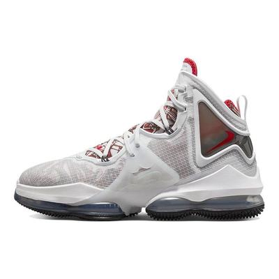 Мужские кроссовки LeBron 19 EP Sketch White University-Red Black DC9340-101