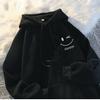 Women's Smiley Face Fun Fashion Couple Hooded American Style Loose Hooded Pullover Women Clothing Fashion Graphic Retro Y2K