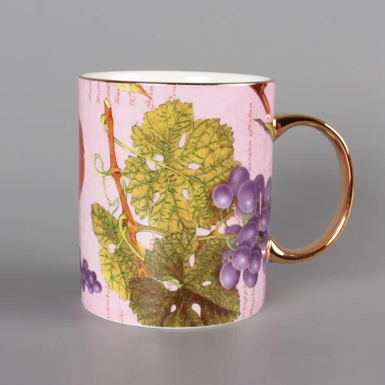 Кружка из костяного фарфора Креативная цветная чашка Чашка для послеобеденного чая Чашка для воды Кофейные чашки Керамическая чашка Чашки для молока Практичная кружка