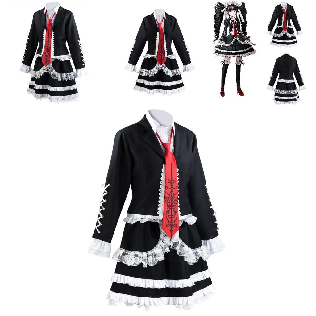 Новое Аниме Danganronpa Dangan Ronpa Костюм для косплея Селестии Люденберг, Костюм Аутентичный вид