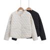 Women Autumn Loose Leisure Commuter Heart Shaped Simple Quilted Jacket
