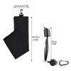 Multi-in-1 Golf Club Cleaning Set Microfiber Towel Brush Divot Tool Line Marker and Pitch Repair Tool for Men Women