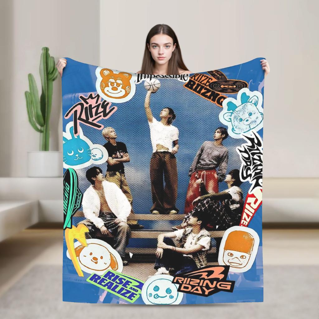 Мягкое Теплое Одеяло Дорожное Офисное RIIZING SOHEE Riize KPOP Плед Фланелевое Покрывало Для Улицы Модное Покрывало На Диван Кровать